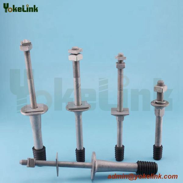 Long shank type Crossarm Pin for 55-3 55-4 55-5 55-6 Porcelain Insulators