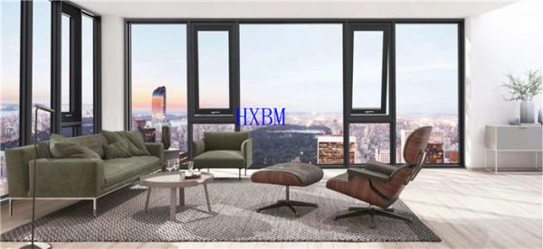 Timber Look 12A 24mm dual Glass Aluminum Wood Windows Reflective
