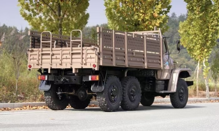 Dongfeng EQ2082 6x6 Off-road Cargo Truck, Champagne Color