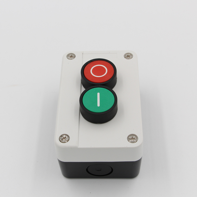 IP54 Waterproof Button Box 240V 10A Momentary Push Button Switch XAL B213 with 2 Spring Return 1NO 1NC