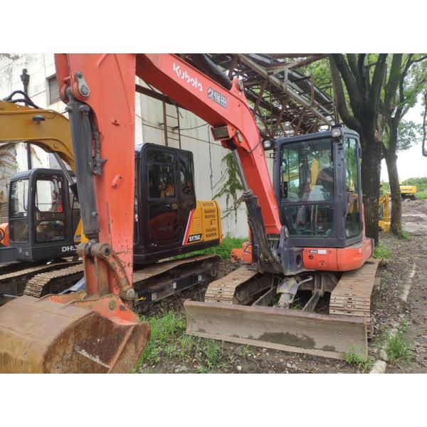 Blue Kubota 3 Ton Excavator 0.22m#194 Bucket Capacity 6000 KG Machine Weight