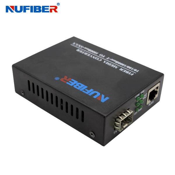 Gigabit SFP Slot Optic Media Converter 10/100/1000M SFP to UTP Ethernet Converter 5V1A