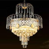 Sala de visitas conduzida moderna bonita de Crystal Chandelier For Hotel And do ouro