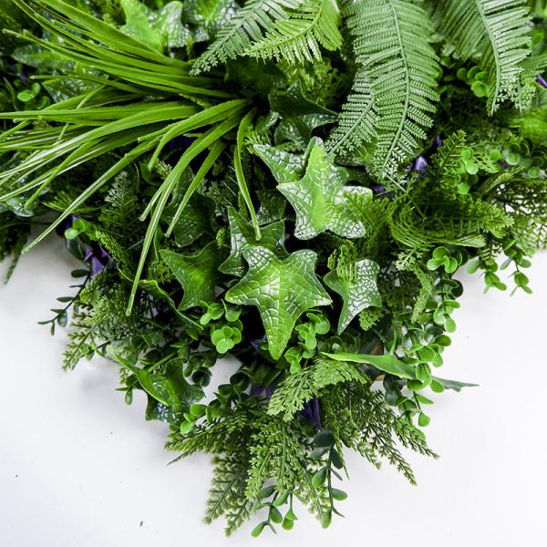 Dark Green Hedge Artificial Green Walls Vertical Bush Panel 45mm For Garden Decoration