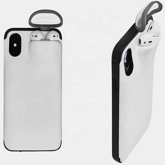 2 In 1 Silicone Plastic Phone Cover Coque For IPhone Airpods