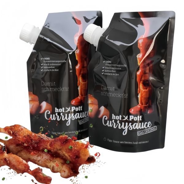 Aluminum Foil Customized Cussy Sauce Packaging Bag Squeeze Pouch