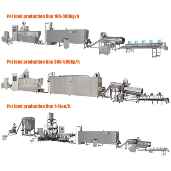 Ligne industrielle acier inoxydable 304 de production alimentaire d'animal familier d'alimentation des animaux