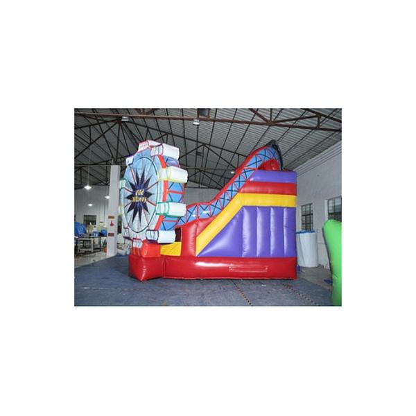 PVC Tarpaulins Inflatable Amusement Park , Playground Tickets With Ferris Wheel