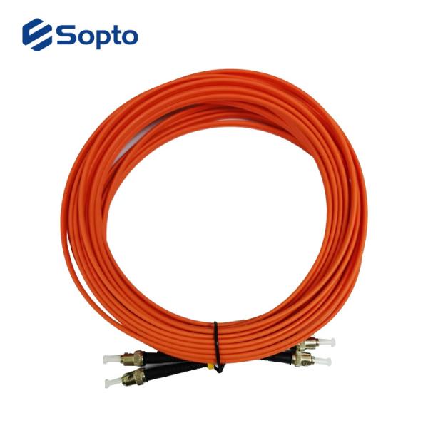 ST UPC OM2 Optical Fiber Jumper 3.0mm 10M Duplex Fiber Patch Cord