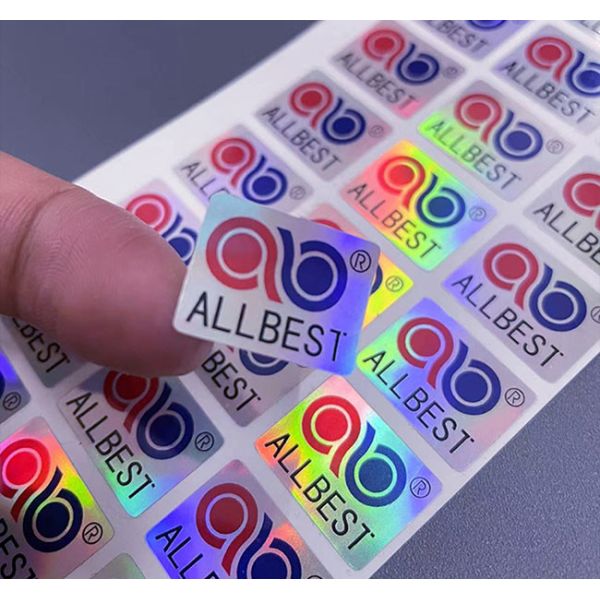 Custom Printed Holographic PVC Label Sticker Vinyl Logo Labels