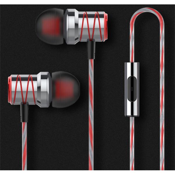Impedance 16Ω with Metal Mircophone TPE Material HZD1811E and ring off  playing  stop and  volume control earphone