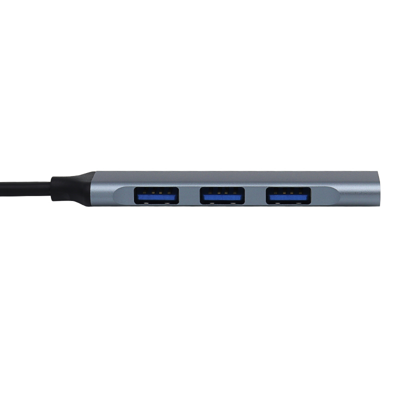 4 in 1 USB 3.0 Hub Sopport USB-A 5Gbps Data for Laptop