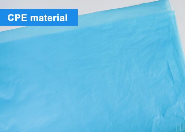 Smooth Medical Disposable Gowns / CPE Isolation Gown CPE Gown With Thumb Loop
