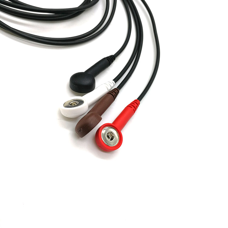 Кабель банана руководств ECG IEC 10 кабеля AHA Schiller ECG Holter