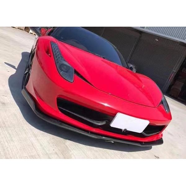 Para Ferrari 458 Kit de cuerpo de fibra de carbono 458 Kit de cuerpo de difusor de labios delanteros de fibra de carbono