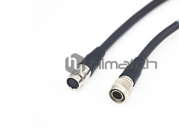 Hirose M12 12Pin Power and IO Cable with Flying Leads for Analog Camera