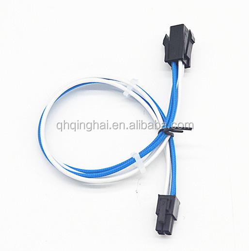 ATX Sleeved 4Pin PC Molex Cable Male to Female 1007 20AWG Power Supply Extension Cable