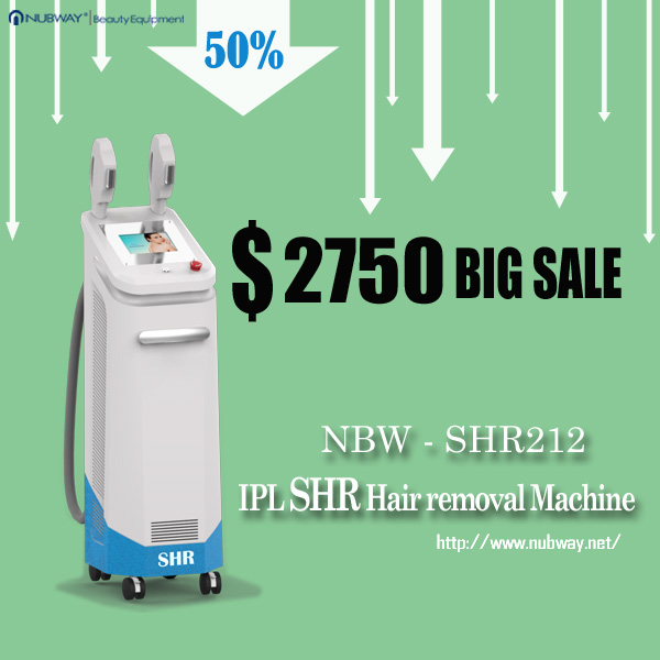 2014 newest SHR Beauty Equipment machine for pigment removal, wrinkle removal