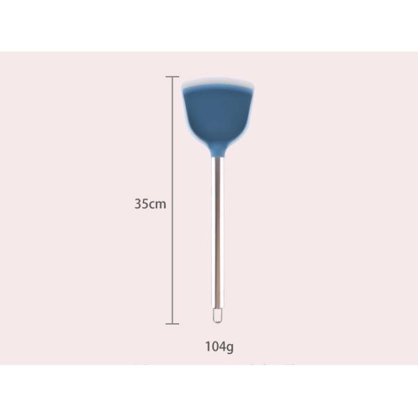 OEM Silicone Kitchen Utensil Sets Cooking Spoon Shovel Stainless Steel Handle