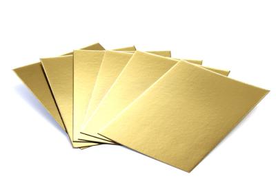 Metalized Shiny Gold Foil Cardboard Laminated Grey Board Gold Paper Cake Boards