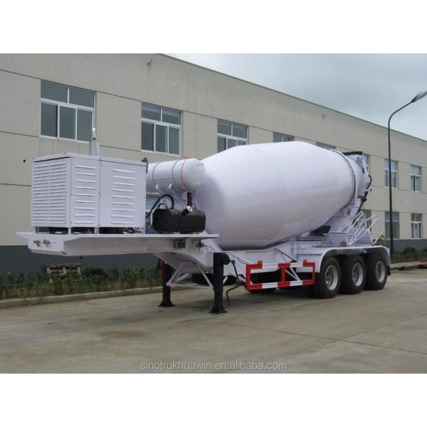 China high quality 3 axle concrete mixer semi trailer truck for sale