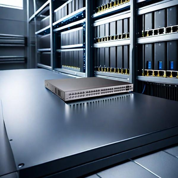 S5732-H48S6Q 44 GE SFP 4 10 GE SFP 6 40 GE QSFP Todos los interruptores ópticos con una sola potencia Diseño compacto y velocidad de transferencia de datos