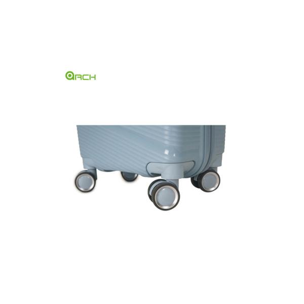 PP Hard Sided Trolley Case Travel Luggage with Dual Spinner Wheels