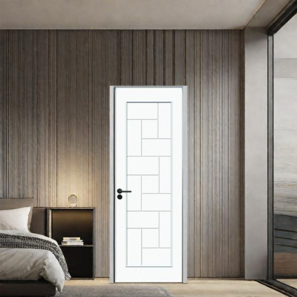 Painting WPC Door Offering Moisture Resistance and Low Maintenance Requirements Perfect for Modern Interior Door Solutions
