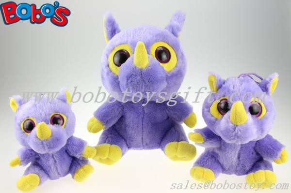 2014 EN71 Approved Promotional Gifts Big Eyes Toy Purple Hippo Toy