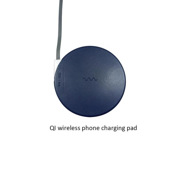 Ultra slim portable 5.5mm Qi wireless phone charger pad on table desk home for all mobiles