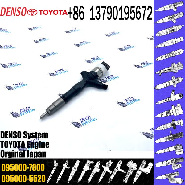 Injetor de trilho comum 23670-30310 095000-7800 injetor para TOYOTA 2KD-FTV, D-4D, TRH2