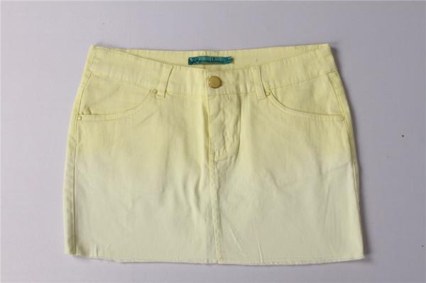 98% Cotton 2% Spandex Women's Skirts Clothing Gradient Color