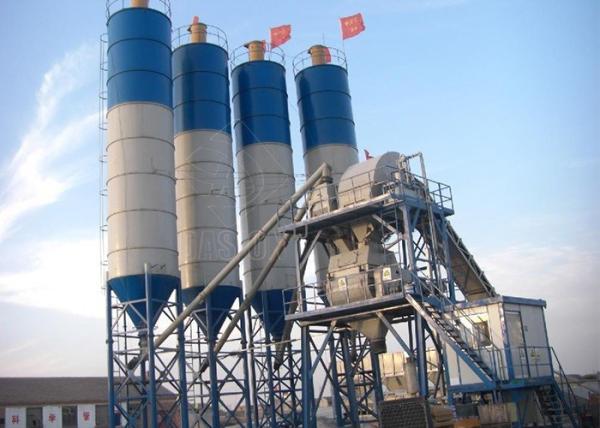 HZS120 Compact Ready Mix Concrete Plant , Precast 120m3/H Concrete Mixing Plant