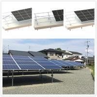 Sistema liso montado à terra fotovoltaico de alumínio do racking da terra da estrutura solar