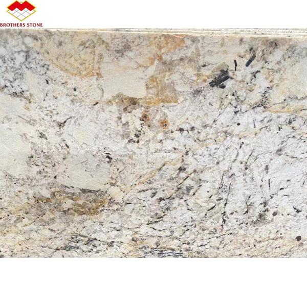 Luxury Gold Granite Stone Big Slabs Honed Polished for Villa Staircase Graphic Design