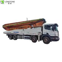 Camion concret de pompage utilisé 56m de pompe de boom de mobile de camion de ciment
