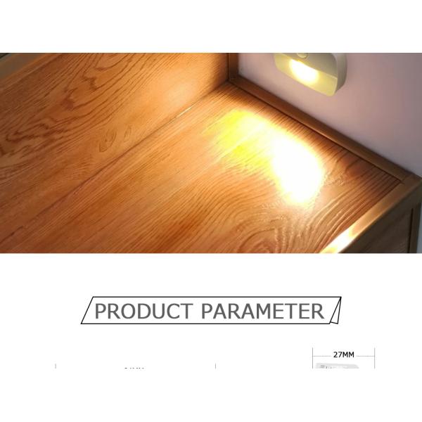 0.8W 30LM Plug In Night Lamp PIR Sensor 100 Degree For Closet Aisle Hallway