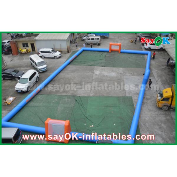 CE футбольного поля/футбольного поля PVC раздувной сини 0,4 игр сада воздуходувка портативного раздувного стандартная