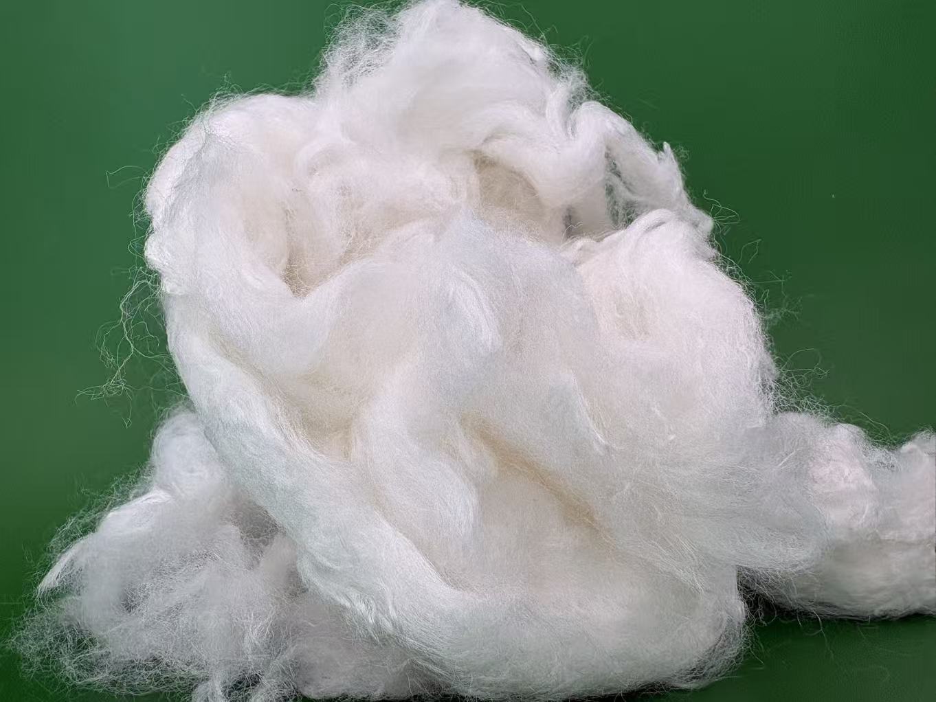 Factory Supply 5D 102mm Viscose Staple Fiber Raw White Solid VSF for Woven Fabric Custom Denier and Cut Length