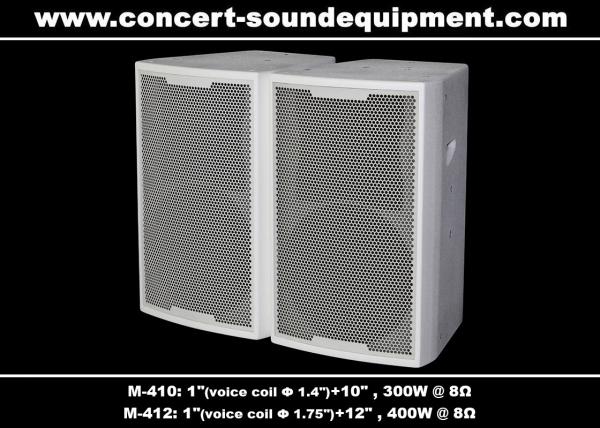 Bass Reflex Full Range Nightclub Sound Equipment 96dB 97dB Black / White Finish