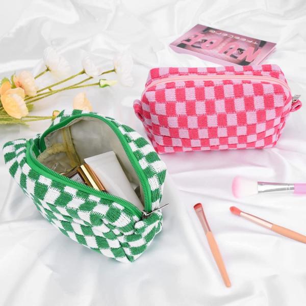 Shockproof  Makeup bag  Makeup bag Pink Green Makeup Bag Travel Toiletry Bag Organizer Bag Cute Makeup Brush Organizer