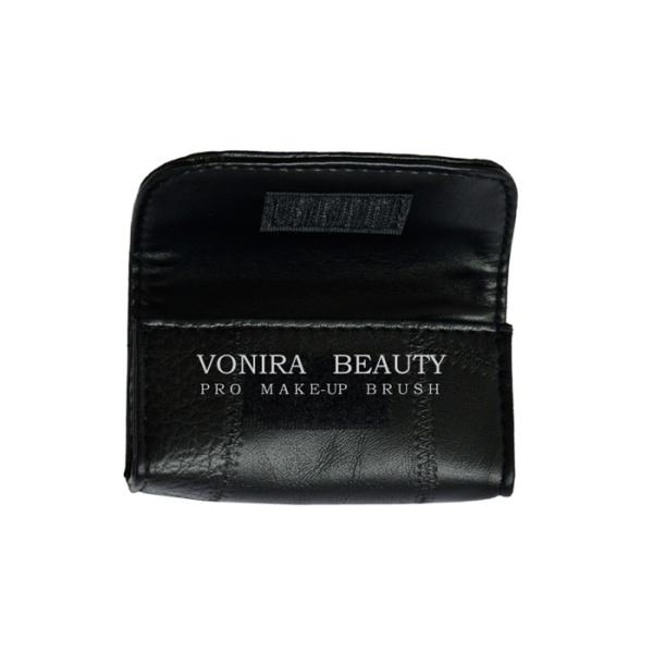 Высококачественный кожаный косметический крен случая организатора для короткого макияжа чистит черноту щеткой сумки мешка