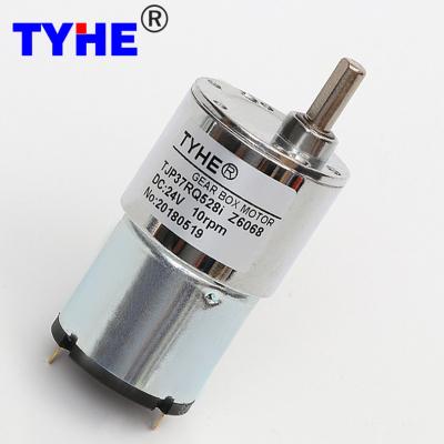 PMDC 37mm 6v 12v 20v 24v 80 Rpm 20kg 30kg Load Permanent Magnet High Torque High Rpm 3w 5 Watt DC Gear Motor