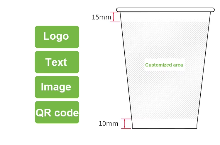 Disposable Single Wall Paper Cup Custom Printed Paper Cup Eco Friendly Hot Coffee Cup