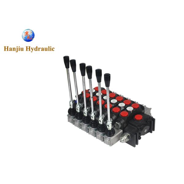 Движущиеся направленные клапаны Dcv 200 Секционные 6 рычагов Пролетные централизованные клапаны для строительных и землеустроительных машин