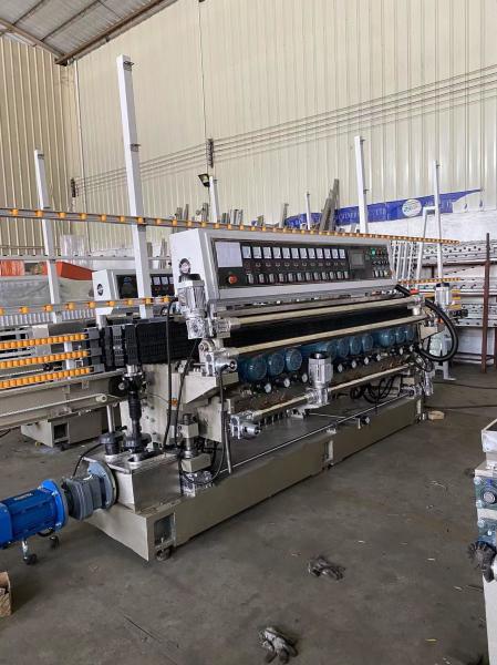 Máquina de polir de vidro de bordas retas de bisel de bordas múltiplas com projeto vertical