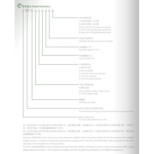 EAST Wq-B Explosion Proof Sewage Submersible Electric Pump