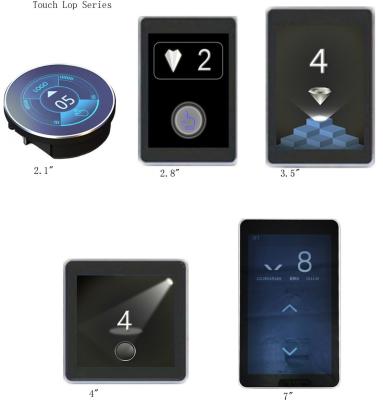LCD LED Elevator Lop Touch Screen Size 2.1 2.8 3.5 4 7