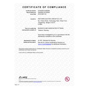 Wetown Electric Group Co.,Ltd. Сертификации