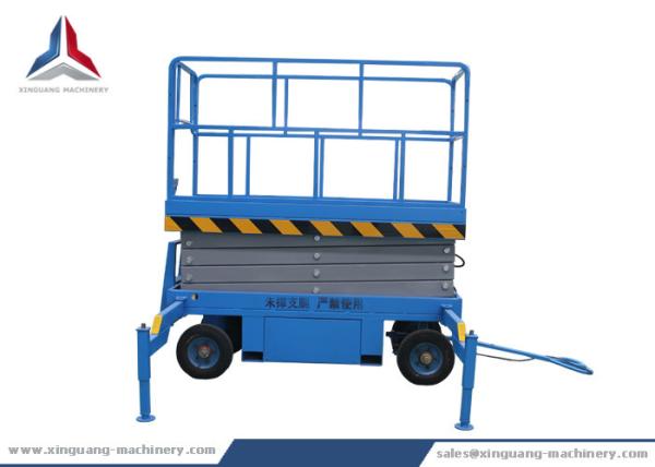 8m Platform Height Mobile Hydraulic Scissor Lift Table from China Factory